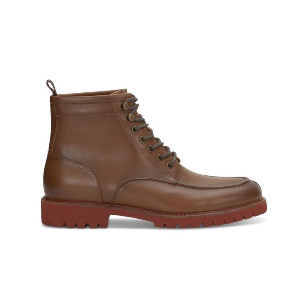 VINCE CAMUTO Mens Brown Heel Pull-Tab Kameil Leather Boots Shoes 10.5 M - Picture 2 of 2